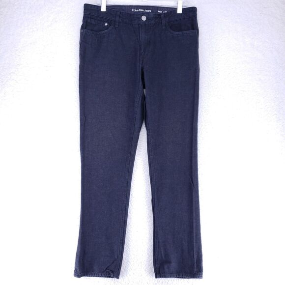 Calvin Klein Other - Calvin Klein Black Regular Straight Jeans Mens Size 34W x 32L Denim Casual Pants